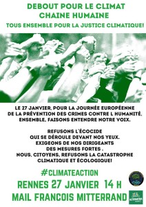 Debout pour le climat chaîne humaire Ren-27jan2019